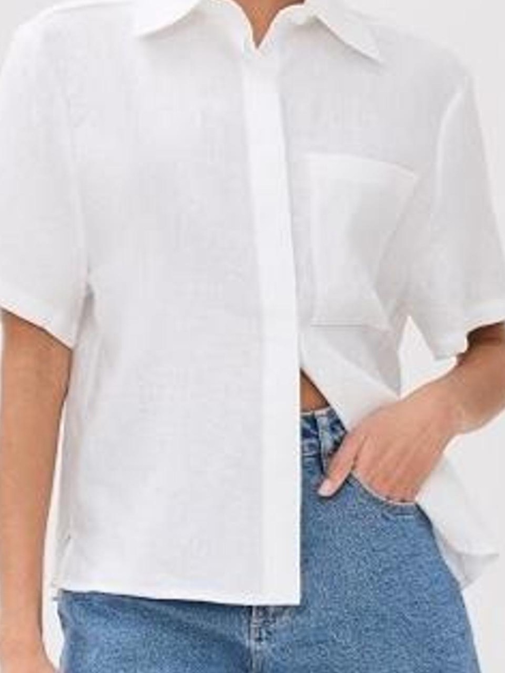Reformation Women's White Blouse